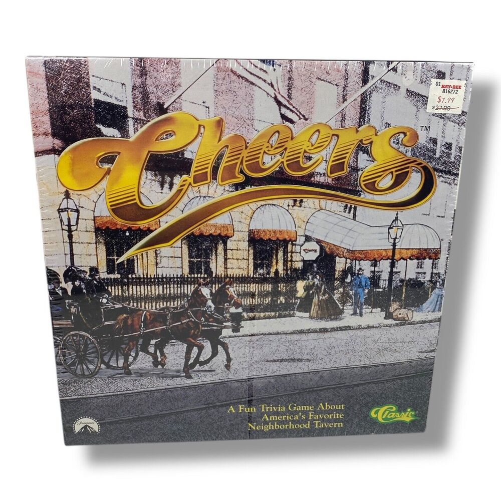 Vintage 90s Cheers TV Show Trivia Game from Classic Games New Sealed